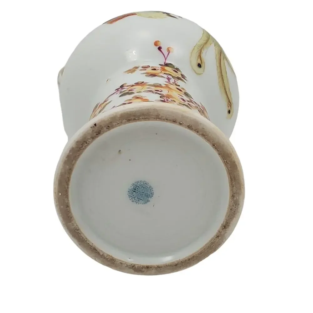 Nippon Noritake Double Handled Hand Painted Floral Gold Encrusted Vase Antique